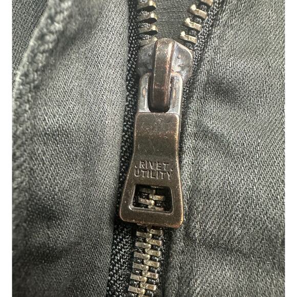 Rivet Utility Size Small Powerhouse Denim Jumpsuit Black $425 MSRP Designer RARE - Picture 10 of 16